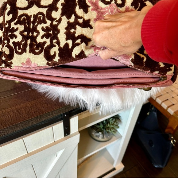 Cake By Petunia Pink & Brown Bag Diaper Bag- new without tags - Picture 4 of 8